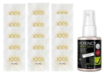 Комплект EXS Pure15 шт + Lovely Lovers Potency Spray (50 мл) SOS14866 фото