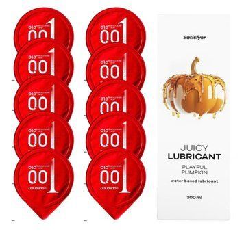 OLO Warming 10 шт. + Лубрикант Satisfyer Playful Pumpkin 300 мл SOS12510 фото