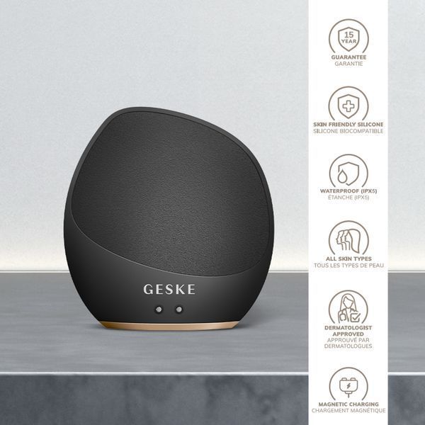 Ультразвукова щітка для тіла та інтенсивний пілінг GESKE Sonic Body Brush&Intensive Exfoliator 7в1 gray HB0353 фото