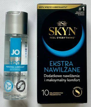 Комплект Skyn Extra Lube 10 шт + Лубрикант System JO H2O ORIGINAL (60 мл) SOS2993 фото