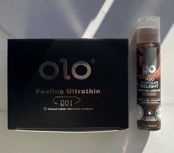 Набор OLO Feeling Ultrathin 001 10 шт + Смазка System JO H2O &mdash; Chocolate Delight (30 мл) SOS2122 фото