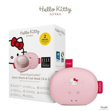 Ультразвукова маска тепло та холод GESKE Sonic Warm&Cool Mask 8в1 by Hello Kitty pink HB0247 фото