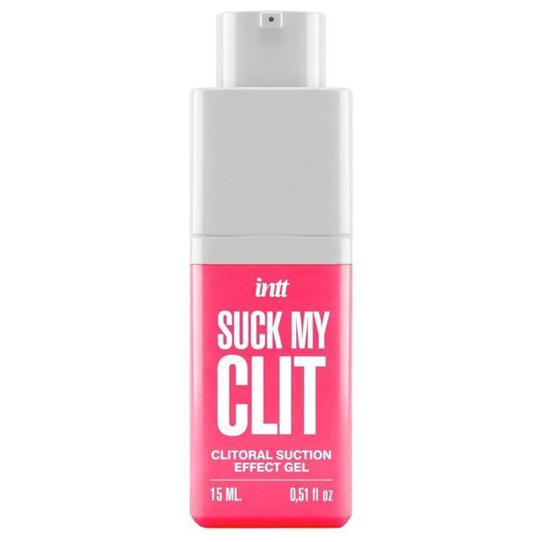 Смоктайзер для клитора Intt Suck My Clit Wild Strawberry (15 мл) &ndash; гель с эффектом посасывания (Клубника) SX4002 фото