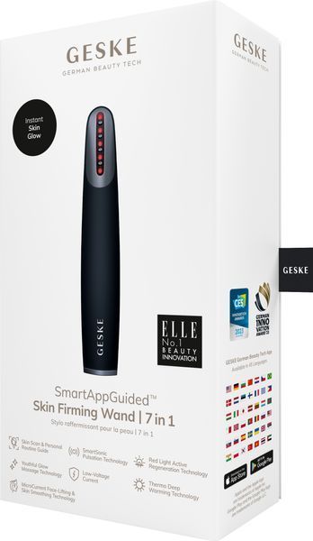 Пристрій для зміцнення і тонізації шкіри обличчя GESKE Skin Firming Wand 7в1 black HB0427 фото