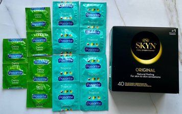 Комплект Skyn Original 40 шт + Pasante Tropical 8 шт, Delay 6 шт SOS3044 фото