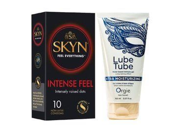 SKYN Intense Feel 10 шт и Лубрикант ORGIE Lube Tube Xtra, 150 мл SOS881 фото