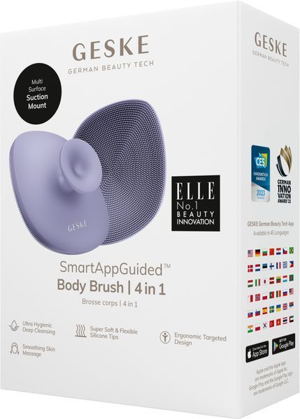 Щітка для тіла GESKE Body Brush 4в1 purple HB0336 фото