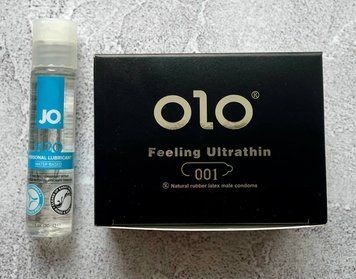 Комплект OLO Feeling Ultrathin 001 10 шт - Лубрикант System JO H2O ORIGINAL (30 мл) SOS2675 фото