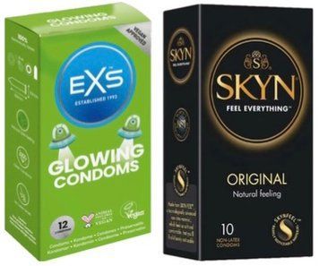 Набір з SKYN Original 10 штук + EXS Glowing 12 штук SOS7891 фото