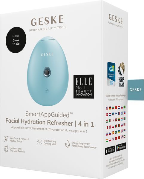Електронний освіжувач для зволоження обличчя GESKE Facial Hydration Refresher 4в1 turquoise HB0169 фото