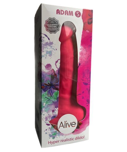 Фаллоимитатор Alive Adam Pink S, двухслойный, силикон+ Silexpan, диаметр 3,8 см AL20311 фото