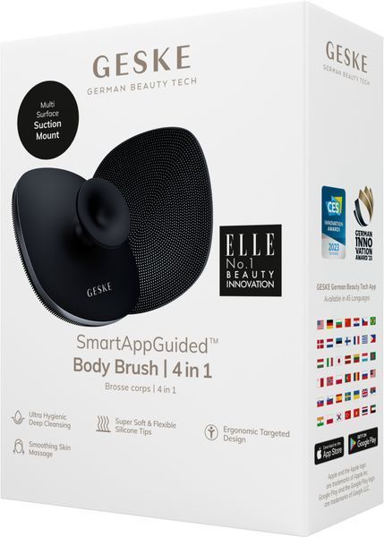 Щітка для тіла GESKE Body Brush 4в1 black HB0341 фото