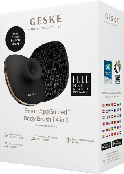Щітка для тіла GESKE Body Brush 4в1 gray HB0342 фото