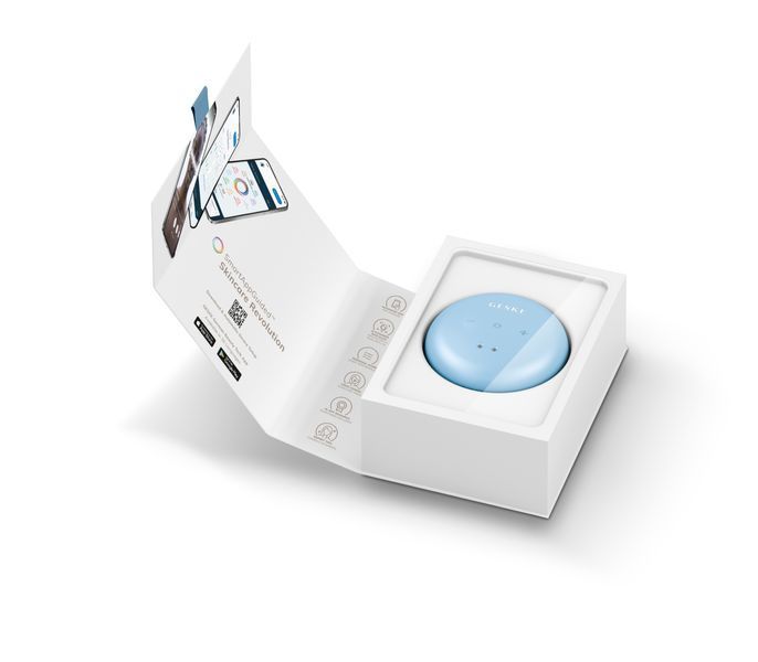 Массажер для лица и тела GESKE Sonic Cool&Warm Face and Body Massager 9в1 aquamarine HB0274 фото