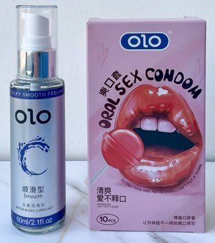Набор OLO Oral Candy вкусовые 10 шт. + Лубрикант "olo smooth" 60 мл - классическая SOS1192 фото