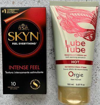 Набір SKYN Intense Feel 12 шт + ORGIE LUBE TUBE HOT (150мл) SOS1092 фото