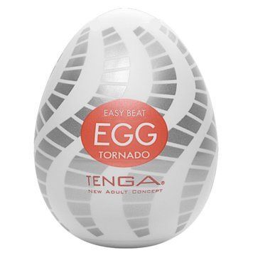 Мастурбатор-яйце Tenga Egg Tornado зі спірально-геометричним рельєфом SO5490 фото