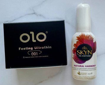 Комплект OLO Feeling Ultrathin - ультратонкий -001 10 шт + Лубрикант на водной основе SKYN NATURAL HARMONY, 80 мл SOS1245 фото