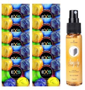 EXS BUBBLEGUM 10 шт + Sensuva Deeply Love You Butter Rum (29 мл) SOS14046 фото