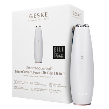 Мікрострумова ручка для підтяжки обличчя GESKE MicroCurrent Face-Lift Pen 6в1 starlight HB0121 фото