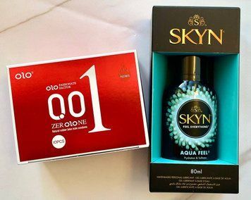Набор OLO возбуждающий с разогревающим эффектом 001 (красный) 10 шт + Лубрикант на водной основе SKYN AQUA FEEL, 80 мл SOS1202 фото
