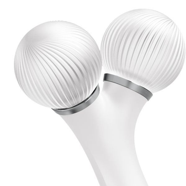 Электронный ультразвуковой ролик для лица GESKE Sonic Facial Roller 4в1 white HB0183 фото