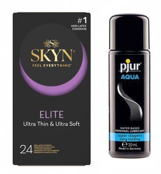 Суперсет Skyn Elite 24 шт та Лубрикант Pjur Aqua 30 мл sos116 фото