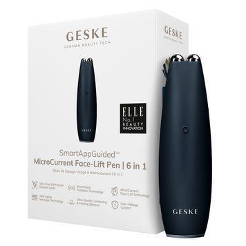 Мікрострумова ручка для підтяжки обличчя GESKE MicroCurrent Face-Lift Pen 6в1 black HB0124 фото