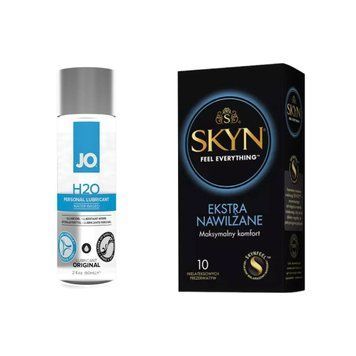 Набор SKYN Extra Lube, 10 шт + лубрикант на водной основе System JO H2O ORIGINAL, 60 мл SKYN41 фото
