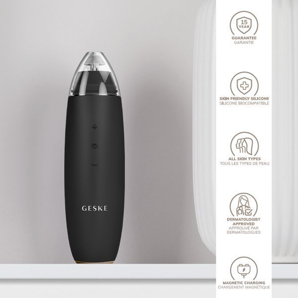 Микродермабразионное устройство для удаления черных точек GESKE MicroDermabrasion Blackhead Remover 7в1 gray HB0567 фото