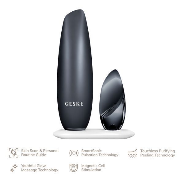 Бесконтактная магнитная пилинг-маска GESKE Touchless Magnetic Peeling Mask 5в1 black HB0555 фото