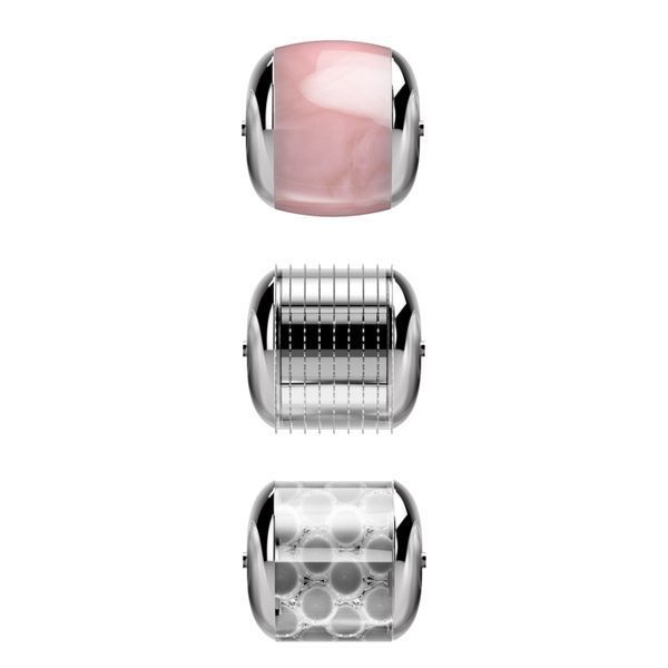 Електронний ролер для обличчя з мікроголками GESKE MicroNeedle Face Roller 9в1 magenta HB0186 фото